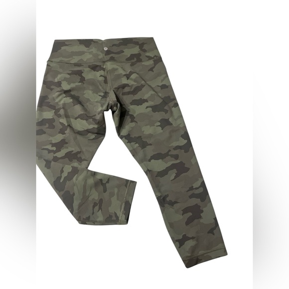 Lululemon Wunder Train HR Crop 22”Size 14 Camo Green - Picture 3 of 8